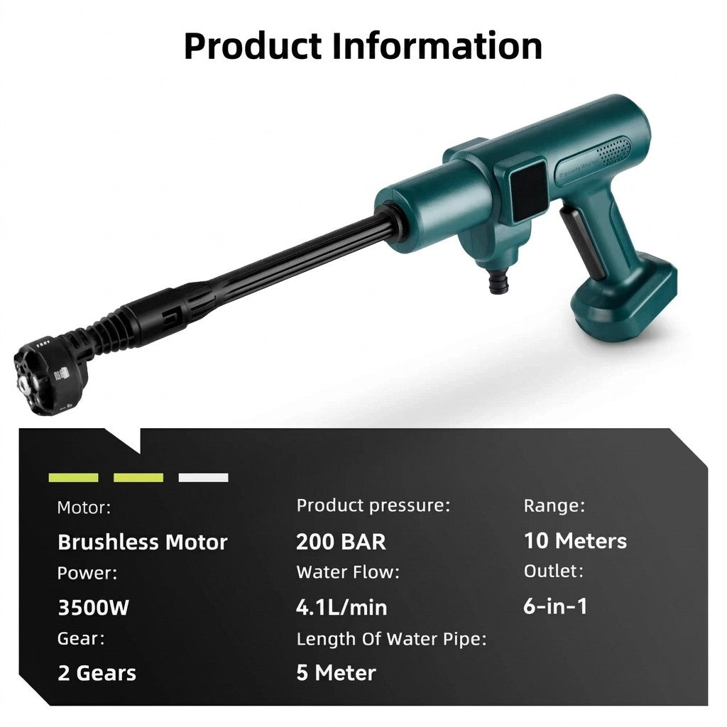 Cordless Pressure Washer Gun